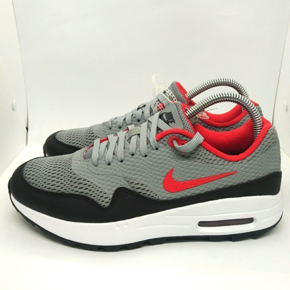 Nike Air Max 1 Golf‎ Spikeless Shoes Men's Size 7.5 Grey, Red, Blue